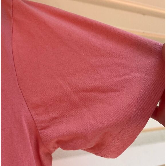 George peach tone plain short-sleeved t-shirt, polyester/cotton blend,L42-44 - Picture 6 of 6